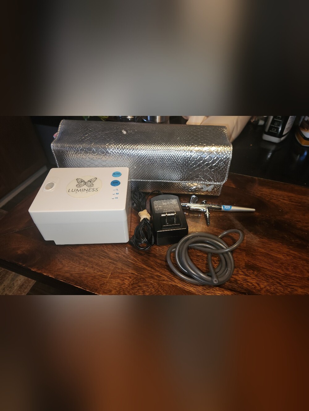 Luminess Air Compressor For Cosmetic Airbrush Make-up Application. Pc-100 W/ Cas